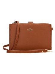 Charm Portfel "Birmingham" w kolorze jasnobrązowym - 18,5 x 12 x 3 cm rozmiar: onesize. Brązowe portfele damskie Charm, bez wzorów, z materiału. Za 65.99 zł.