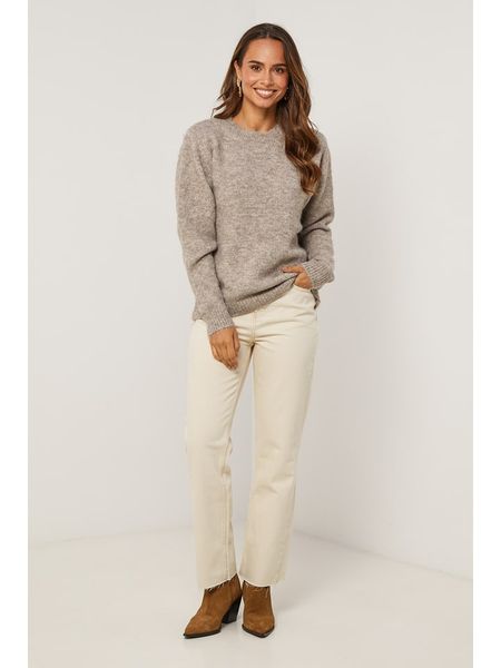 Soft Cashmere Sweter w kolorze szarobrązowym rozmiar: 36/38. Brązowe swetry klasyczne damskie Soft Cashmere, z kaszmiru, bez kołnierzyka. Za 122.09 zł.