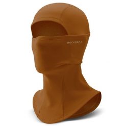 Czapka Sportowa Całkowita z Polaru Termicznego. Brązowe czapki damskie ROCKBROS, na zimę, bez wzorów, z materiału. Za 61.64 zł.