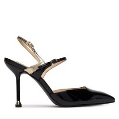 Szpilki Liu Jo. Czarne szpilki damskie Liu Jo, bez wzorów, bez obcasa, na szpilce, bez zapięcia. Za 679.99 zł.