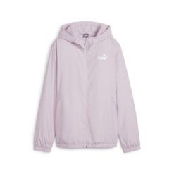 Puma Kurtka Ess Solid Windbreaker 84749462. Fioletowe kurtki damskie Puma, uniwersalny, bez wzorów, z kapturem. Za 149.99 zł.