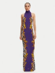 Versace Jeans Couture Sukienka wieczorowa 78HAO9P5 Fioletowy Slim Fit. Fioletowe sukienki damskie Versace Jeans Couture, bez wzorów, z jeansu, wizytowe, bez ramiączek. Za 1,659.00 zł.