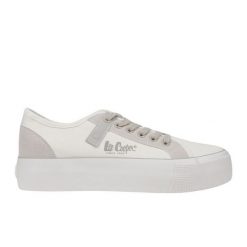 Buty Trampki Lee Cooper LCW-25-31-3479LA białe. Białe trampki damskie bez wzorów, bez zapięcia. Za 273.73 zł.