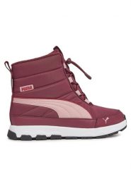 Puma Śniegowce Evolve Boot Jr 392644 04 Bordowy. Czerwone kozaki dziewczęce Puma, bez wzorów, ze skóry, bez obcasa, bez zapięcia. Za 379.99 zł.