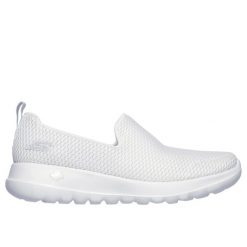 Sneakersy Skechers GO WALK JOY (15600WHT). Białe obuwie sportowe damskie Skechers, na wiosnę, z tkaniny, bez zapięcia, trekkingowe. Za 249.00 zł.