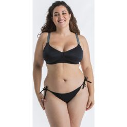 Góra kostiumu kąpielowego surfingowego damska Olaian Astrid. Czarne bikini OLAIAN, bez wzorów, z elastanu. W wyprzedaży za 89.99 zł.