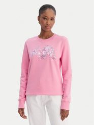 Versace Jeans Couture Bluza 80HAIE02 CF00E Różowy Regular Fit. Czerwone bluzy damskie Versace Jeans Couture, m, bez wzorów, z bawełny, bez kaptura. Za 1,069.00 zł.