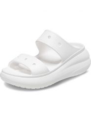 Crocs Klapki "Classic" w kolorze białym rozmiar: 42/43. Białe klapki damskie Crocs, bez wzorów, z otwartym noskiem, bez obcasa, bez zapięcia. Za 127.35 zł.