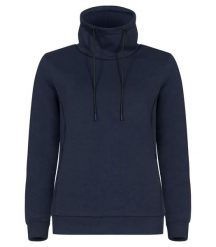 Clique Hobart Women blu granatowy bluza z wysokim kołnierzem – Dark Navy. Niebieskie bluzy damskie CLIQUE, m, bez wzorów, z elastanu, bez kaptura. Za 188.92 zł.