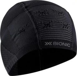 Czapka X-Bionic HELMET CAP B034. Czarne czapki damskie X BIONIC, bez wzorów, ze skóry. Za 159.99 zł.