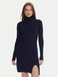 Kontatto Sukienka dzianinowa 3M0827C Granatowy Slim Fit. Niebieskie sukienki damskie Kontatto, bez wzorów, z dzianiny, bez ramiączek. Za 349.99 zł.