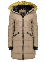 ANAPURNA Parka "Bolmen" w kolorze szarobrązowym rozmiar: L. Brązowe parki damskie ANAPURNA, l, bez kaptura. Za 217.99 zł.