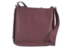 Listonoszka skórzana BARBERINI'S bordowa 770-5. Czerwone shopper bag Barberinis, bez wzorów, ze skóry, na ramię, duże, bez dodatków. Za 319.99 zł.