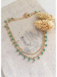 Atelier MIU Pozłacany naszyjnik z elementami ozdobnymi - dł 42 cm rozmiar: onesize. Żółte naszyjniki damskie atelier MIU, pozłacane. Za 43.99 zł.