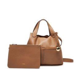 Torebka Furla. Brązowe torebki klasyczne damskie Furla, bez dodatków. Za 1,739.00 zł.