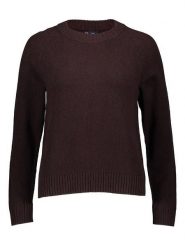 GAP Sweter w kolorze ciemnobrązowym rozmiar: XL. Brązowe swetry klasyczne damskie GAP, xl, z bawełny, bez kołnierzyka. Za 79.21 zł.