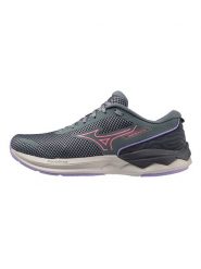 Mizuno Buty "Wave Revolt 3" w kolorze szaro-niebieskim do biegania rozmiar: 43. Niebieskie obuwie sportowe damskie Mizuno, z materiału, do biegania. Za 219.60 zł.