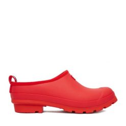 Kalosze Hunter. Czerwone kalosze damskie Hunter, bez wzorów. Za 199.99 zł.