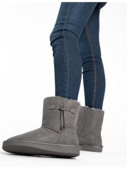 Blackfield Botki zimowe w kolorze szarym rozmiar: 36. Szare botki damskie Blackfield, na zimę, bez obcasa, bez zapięcia. Za 139.54 zł.