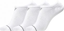 Cr7 CR7 footies bamboo 3 pack - stopki bambusowe białe. Białe skarpetki damskie CR7 Cristiano Ronaldo, bez wzorów, z elastanu. Za 82.40 zł.