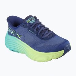 Buty do biegania damskie SKECHERS Max Cushioning Endeavour Hallandale. Niebieskie obuwie sportowe damskie Skechers, bez zapięcia, do biegania. Za 369.00 zł.