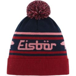 Czapka Eisbar Chani OS Pompon MÜ. Czerwone czapki damskie Eisbär, bez wzorów, z materiału. Za 279.99 zł.