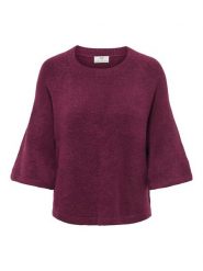 JDY Sweter "Elanora" w kolorze bordowym rozmiar: XL. Czerwone swetry klasyczne damskie JDY, xl, bez kołnierzyka. Za 109.95 zł.