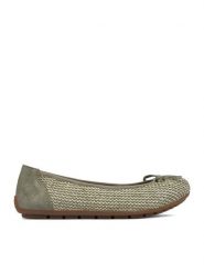 Rieker Baleriny CEO-43850-52 Zielony. Zielone balerinki damskie Rieker, bez wzorów, z materiału. Za 289.99 zł.