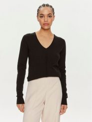 Calvin Klein Sweter K20K207569 Czarny Regular Fit. Czarne swetry klasyczne damskie Calvin Klein, xs, z bawełny, bez kołnierzyka. Za 389.99 zł.