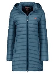Geographical Norway Płaszcz pikowany "Atika" w kolorze morskim rozmiar: XXL. Niebieskie płaszcze damskie Geographical Norway, xxl, bez wzorów, bez kaptura. Za 163.64 zł.