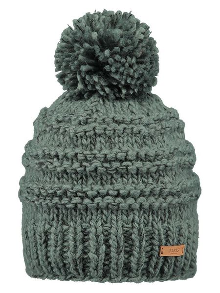Barts Czapka "Jasmin" w kolorze zielonym rozmiar: onesize. Zielone czapki damskie Barts, z aplikacjami, z wełny. Za 78.66 zł.