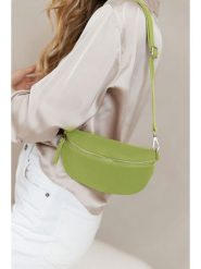 Anna Morellini Skórzana saszetka "Agnese" w kolorze zielonym - 23 x 15 x 1 cm rozmiar: onesize. Zielone nerki i saszetki damskie Anna Morellini, bez wzorów, z materiału. Za 173.99 zł.