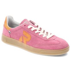 Różowe Sneakersy Rieker Modne Obuwie Damskie. Czerwone obuwie sportowe damskie Rieker, na wiosnę, bez zapięcia. Za 379.00 zł.