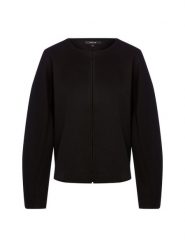 Opus Damska kurtka dresowa - Gemuri Kobiety Sztuczne włókno czarny jednolity, L. Czarne kurtki damskie Opus, l, bez wzorów, z dresówki, bez kaptura. Za 399.95 zł.