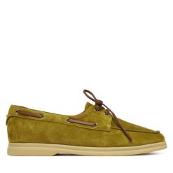 Mokasyny Coccinelle. Zielone mokasyny damskie Coccinelle, bez obcasa. Za 889.99 zł.