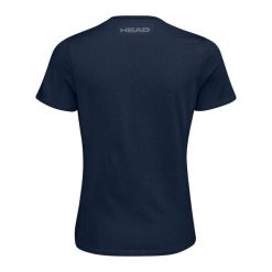T-shirt damski Club Lara. Niebieskie t-shirty damskie Head, bez wzorów, z bawełny, bez kołnierzyka. W wyprzedaży za 101.50 zł.