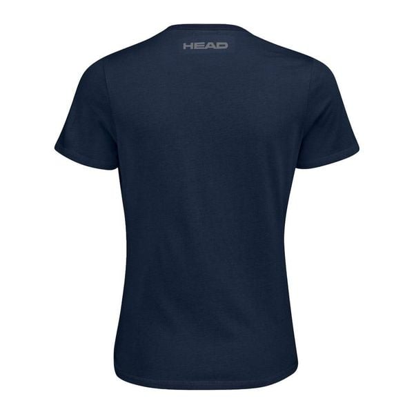 T-shirt damski Club Lara. Niebieskie t-shirty damskie Head, bez wzorów, z bawełny, bez kołnierzyka. W wyprzedaży za 101.50 zł.