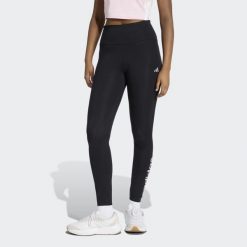 Legginsy fitness damskie ADIDAS. Czarne legginsy damskie Adidas, xs, bez wzorów, z materiału, na fitness i siłownię. Za 129.99 zł.