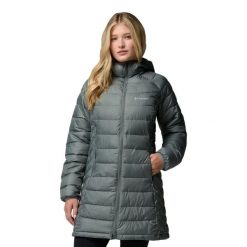 Damska kurtka Columbia Powder Lite II Mid J 2089371342. Czarne kurtki damskie Columbia, m, bez wzorów, z materiału, z kapturem. Za 692.71 zł.