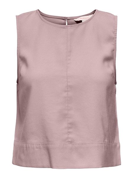 ONLY Bluzka w kolorze jasnoróżowym rozmiar: XL. Różowe bluzki damskie Only, xl, bez wzorów, bez kołnierzyka, bez ramiączek. Za 86.95 zł.