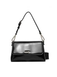 Calvin Klein Torebka Ck Must Dbl Strap Mini Bag_Shiny K60K612772 Czarny. Czarne torebki klasyczne damskie Calvin Klein, ze skóry, bez dodatków. Za 289.99 zł.
