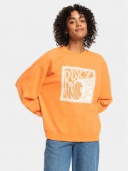 Roxy Bluza Take Yourplaceb Otlr ERJFT04745 Pomarańczowy Regular Fit. Brązowe bluzy damskie Roxy, l, bez wzorów, z bawełny, bez kaptura. Za 159.99 zł.