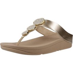Sandały Fitflop Model Halo Bead Circle Kolor Beżowy. Brązowe sandały damskie Flip Flop, bez wzorów, z syntetyku, bez obcasa, bez zapięcia. Za 530.50 zł.