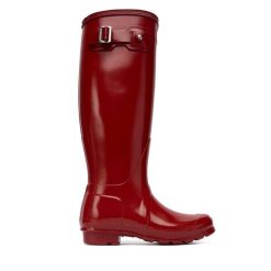Kalosze Hunter. Czerwone kalosze damskie Hunter, bez wzorów. Za 379.99 zł.