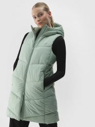 4F Kamizelka w kolorze zielonym rozmiar: L. Zielone kamizelki damskie 4F, l, bez wzorów, bez kaptura. Za 132.98 zł.