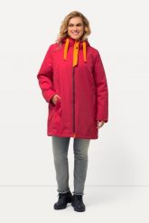 Damskie Kurtka outdoorowa HYPRAR wodoodporna dwukierunkowy zamek błyskawiczny. Niebieskie kurtki damskie Ulla Popken, plus size, bez wzorów, z materiału, z kapturem. Za 799.99 zł.