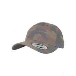 Czapka Flexfit low profile cotton. Brązowe czapki z daszkiem damskie FLEXFIT, bez wzorów. Za 137.00 zł.