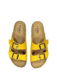 CMP Klapki "Thalitha" w kolorze żółtym rozmiar: 40. Żółte klapki damskie CMP, bez wzorów, z otwartym noskiem, bez obcasa, bez zapięcia. Za 69.75 zł.