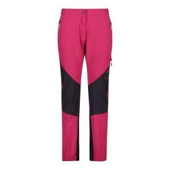 Spodnie narciarskie dla kobiet CMP. Czerwone spodnie sportowe damskie CMP, na lato, bez wzorów, narciarskie. W wyprzedaży za 396.00 zł.