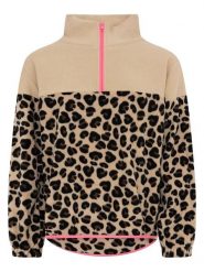 Zwillingsherz Bluza polarowa "Leo" w kolorze beżowym rozmiar: L. Brązowe bluzy damskie Zwillingsherz, l, bez wzorów, z polaru, bez kaptura. Za 166.49 zł.